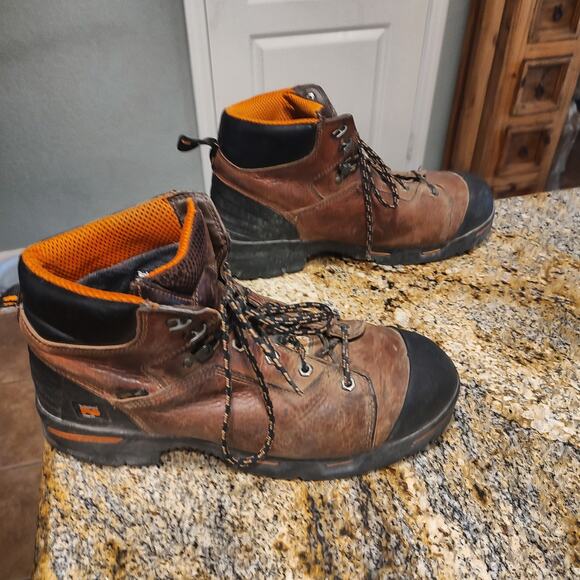 Timberland Pro Brown Men\'s Work Boots Size 13 M US ID 52562 A7501 Steel Toe main image 7